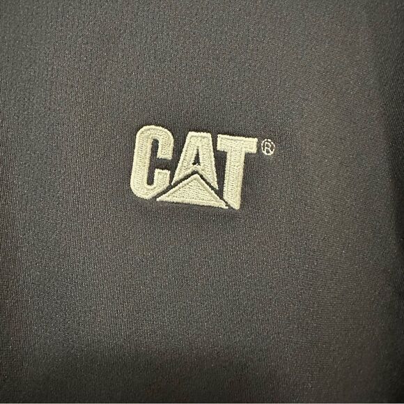 Nike Caterpillar Men’s Navy Short Sleeve Polo Size Large - Picture 3 of 5